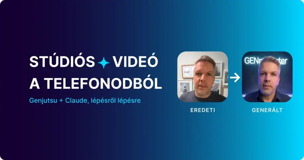 Videó átalakítás telefonról generáltra a GENmarketer platformon.
